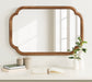 Scallop Mirror Rustic Brown 24x36 7