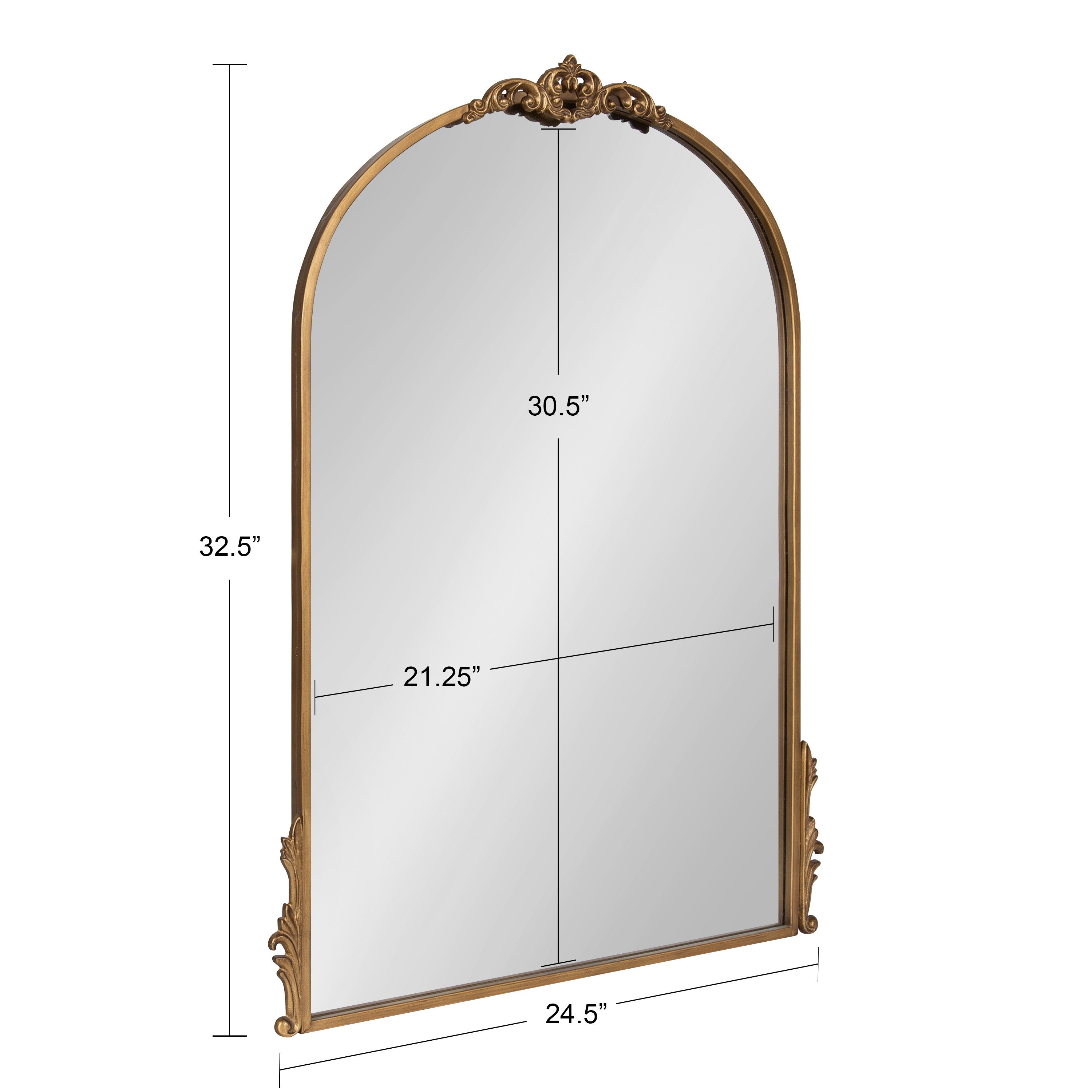 Arch Mirror Gold 25x33 5