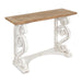 Console Table Rustic Brown White 42x14x30 1