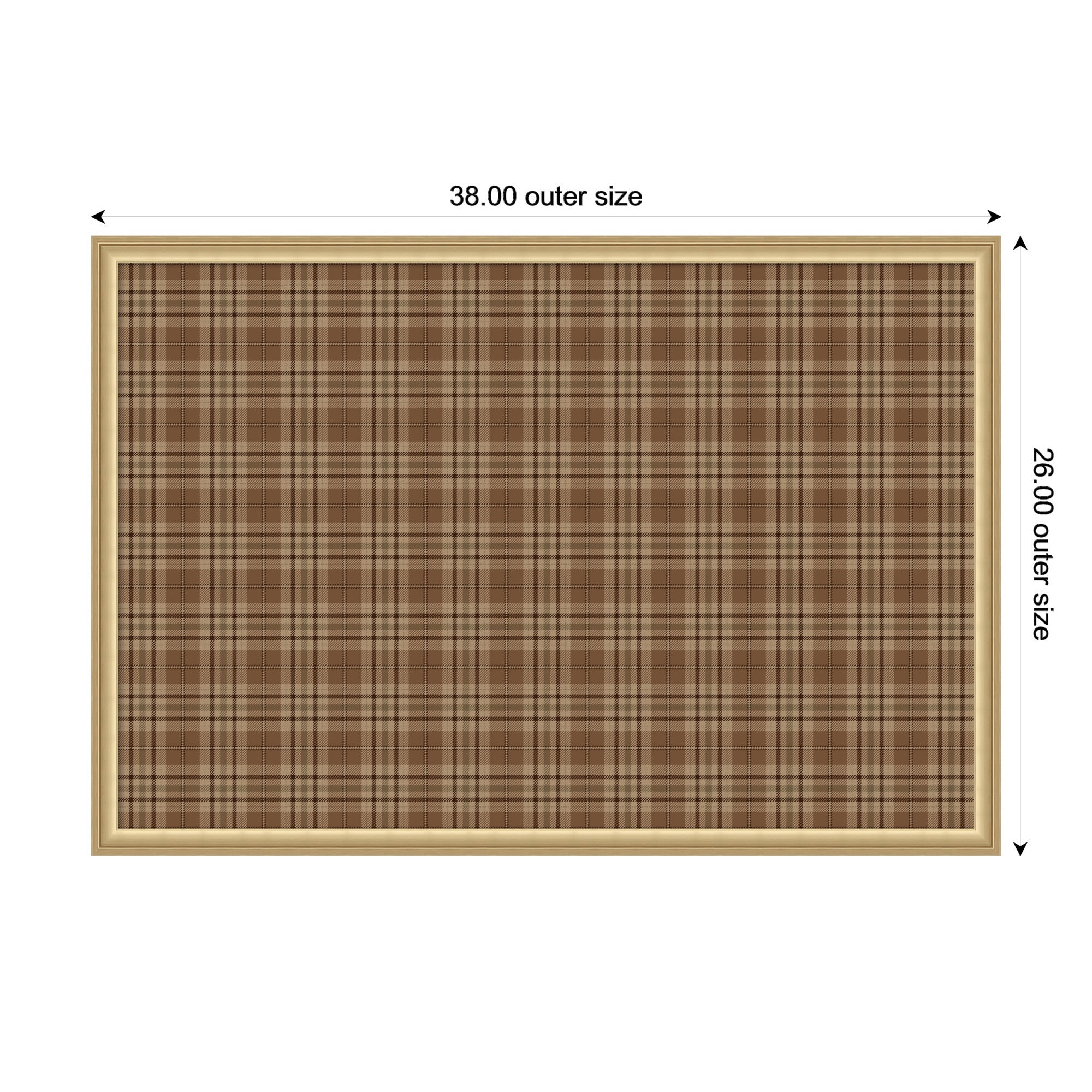 Pinboard 38x26 Florence Gold 2