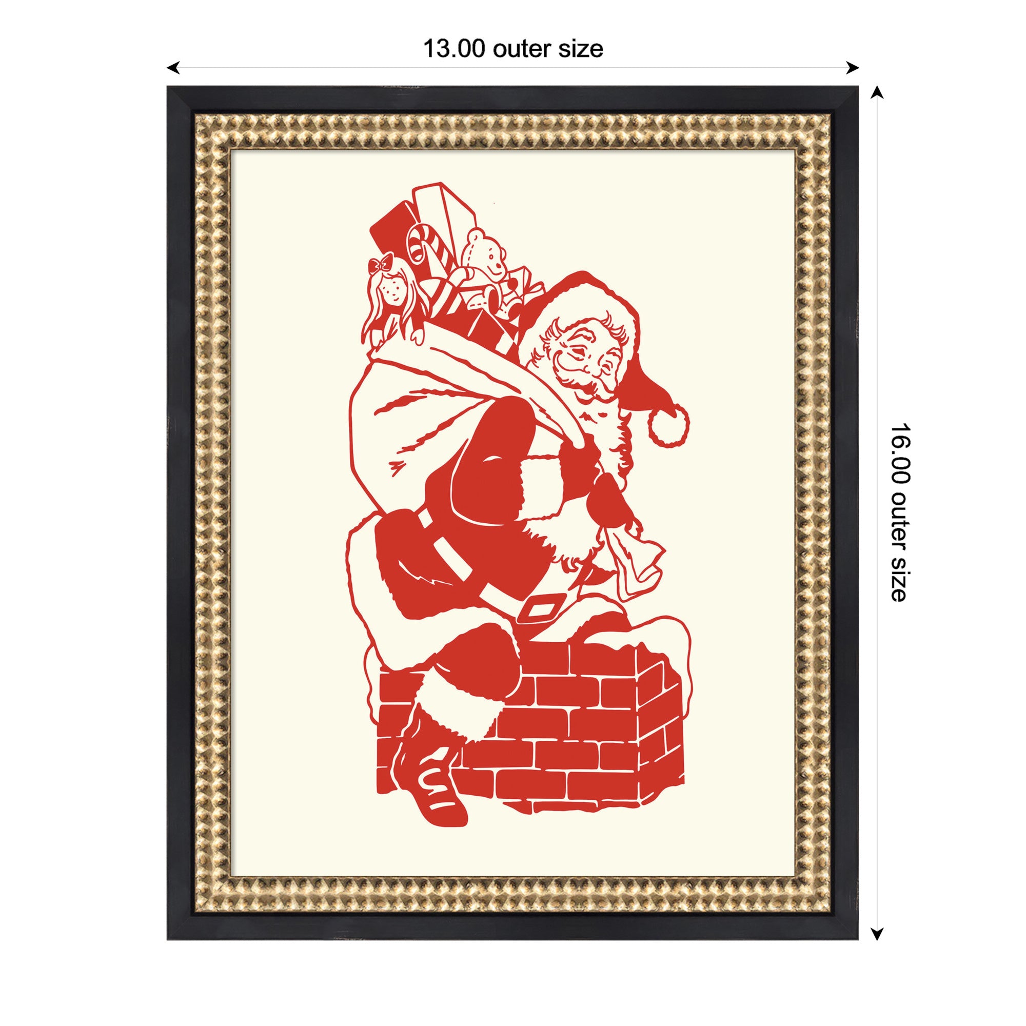 Mounted Canvas Castellan Black 13x16 2