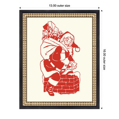 Mounted Canvas Castellan Black 13x16 2