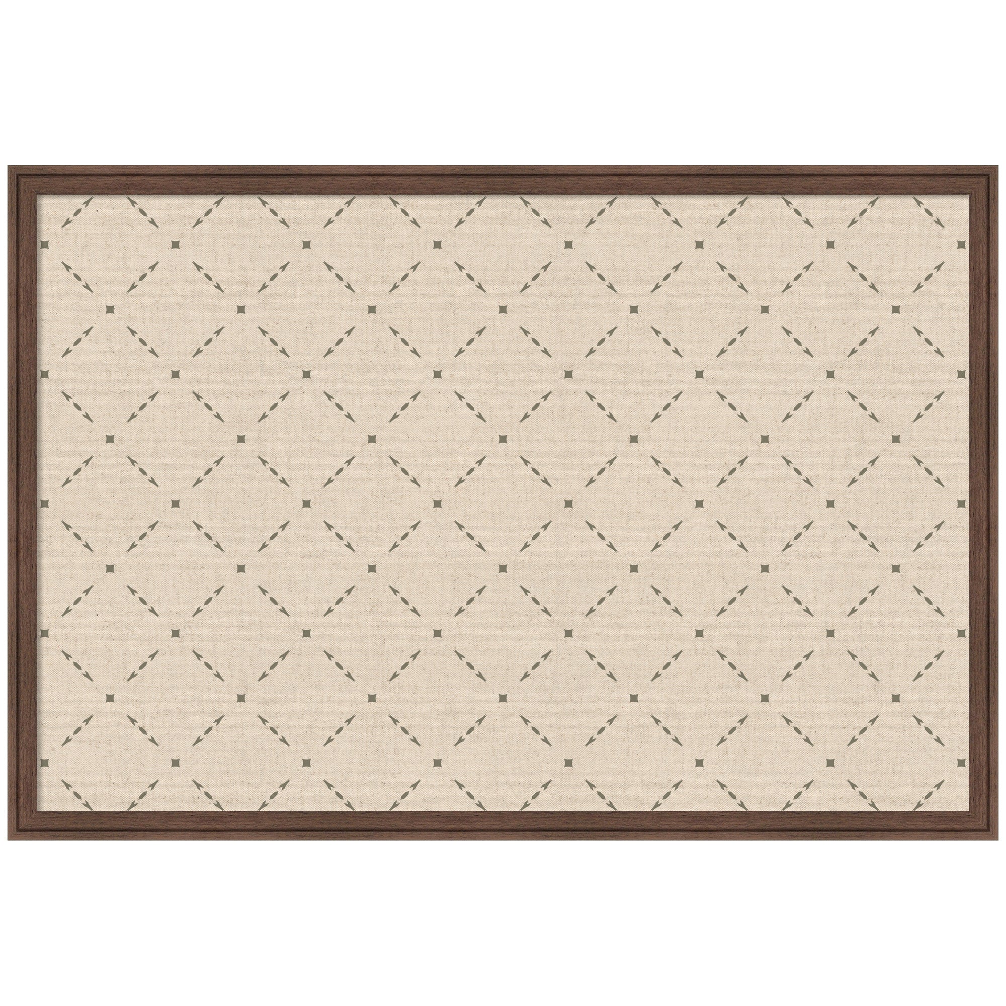 Pinboard Green Lattice Print