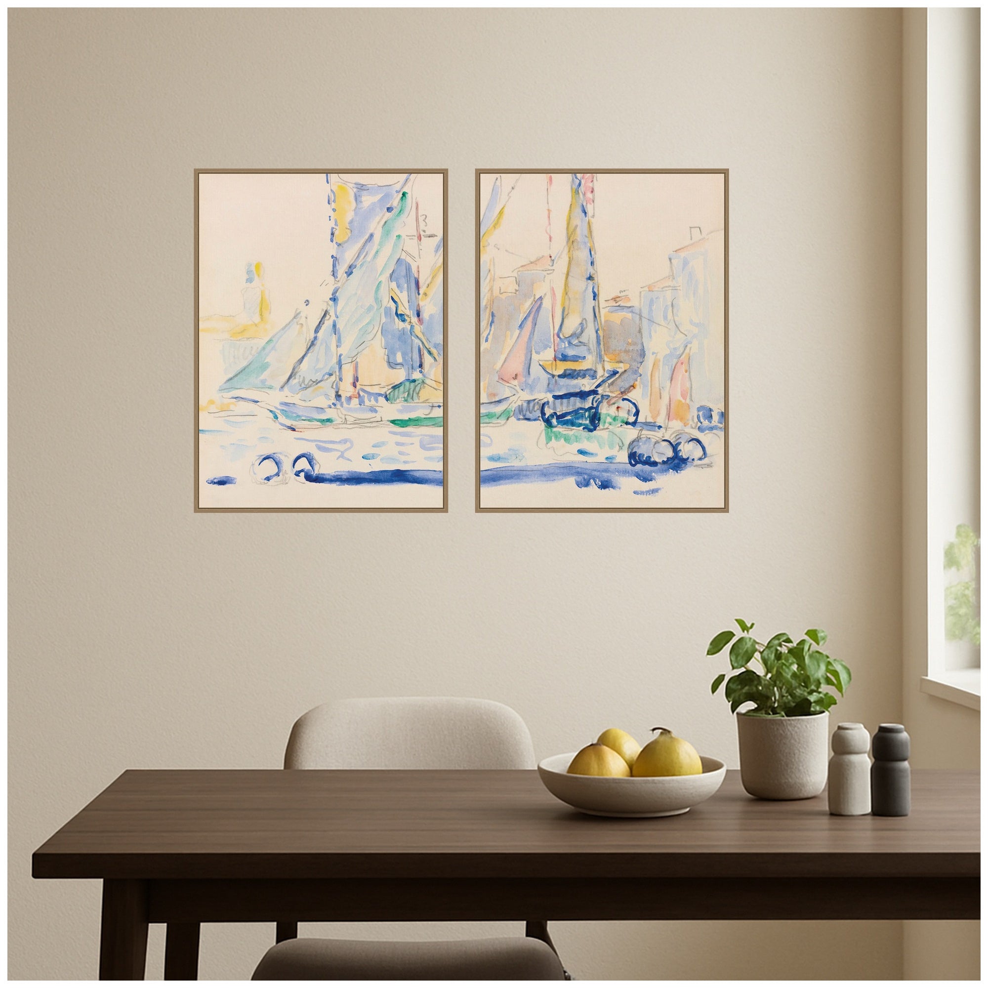 Art Set 2 Piece Set 28x38 Sylvie Dark Gold 5