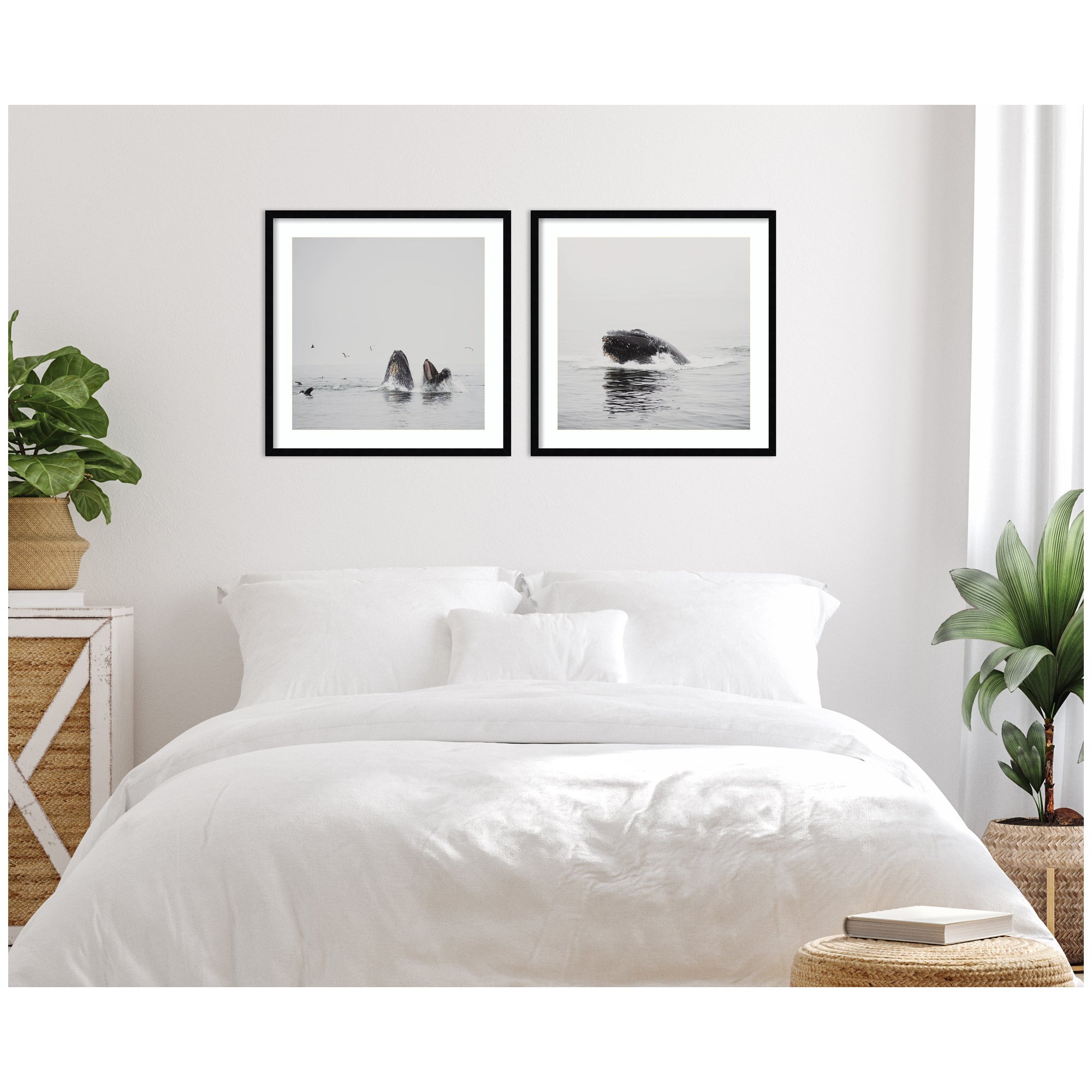 Framed Art Set Svelte Noir Black 2 Piece Set 25x25 6