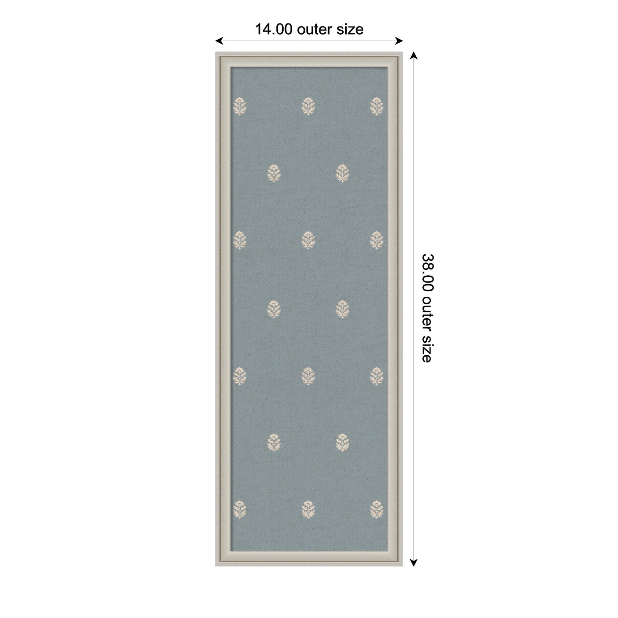 Magnetic Canvas 14x38 Florence Silver 2