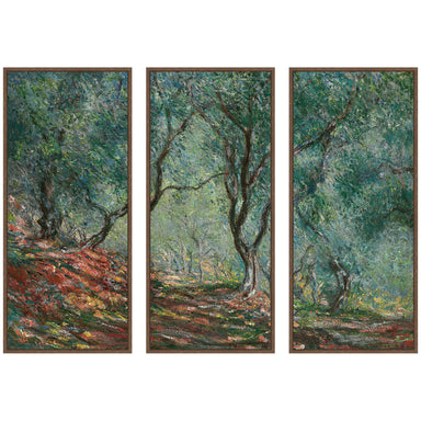 Art Set 3 Piece Set 18x40 Sylvie Walnut 1