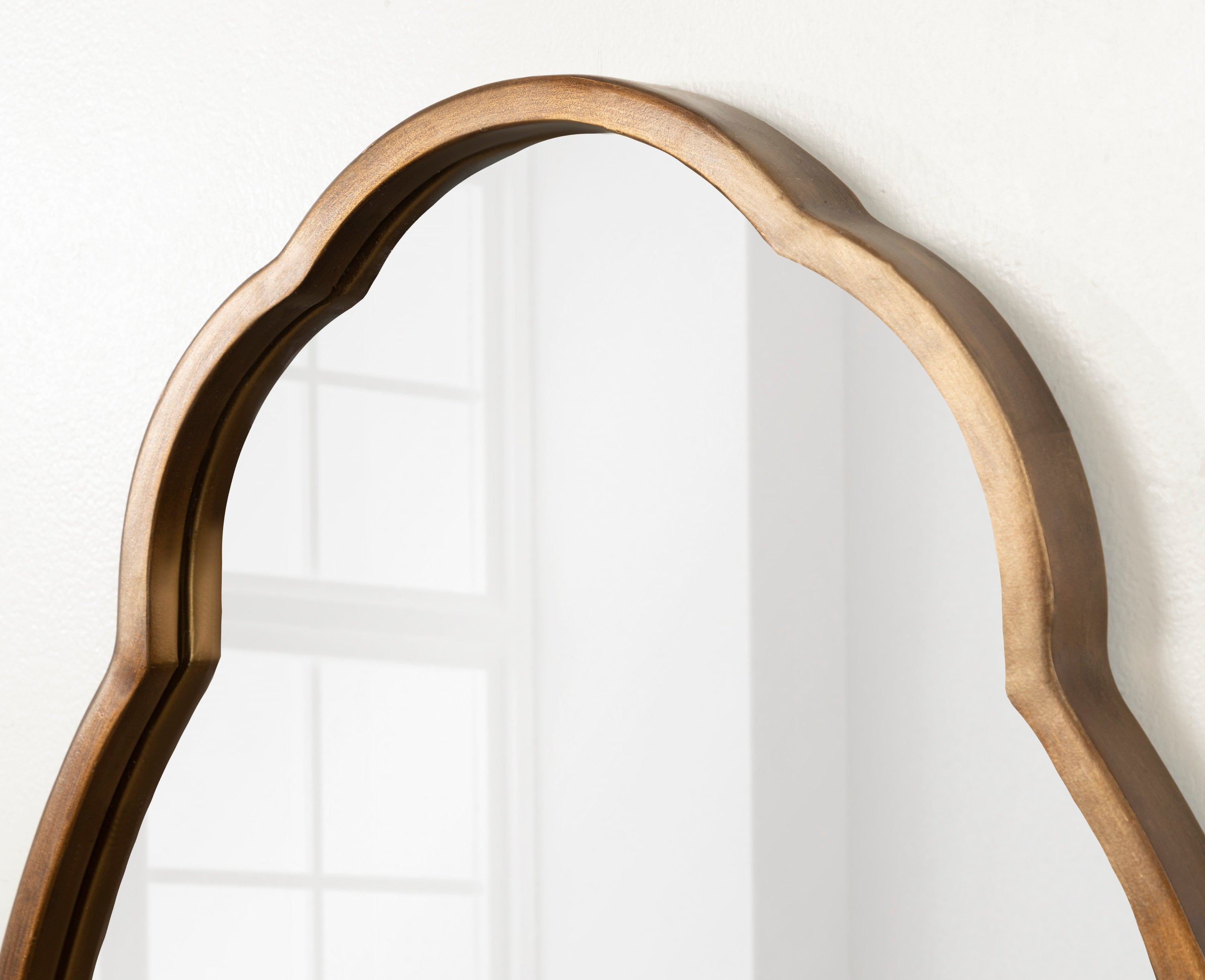 Magritte Scalloped Oval Wall Mirror