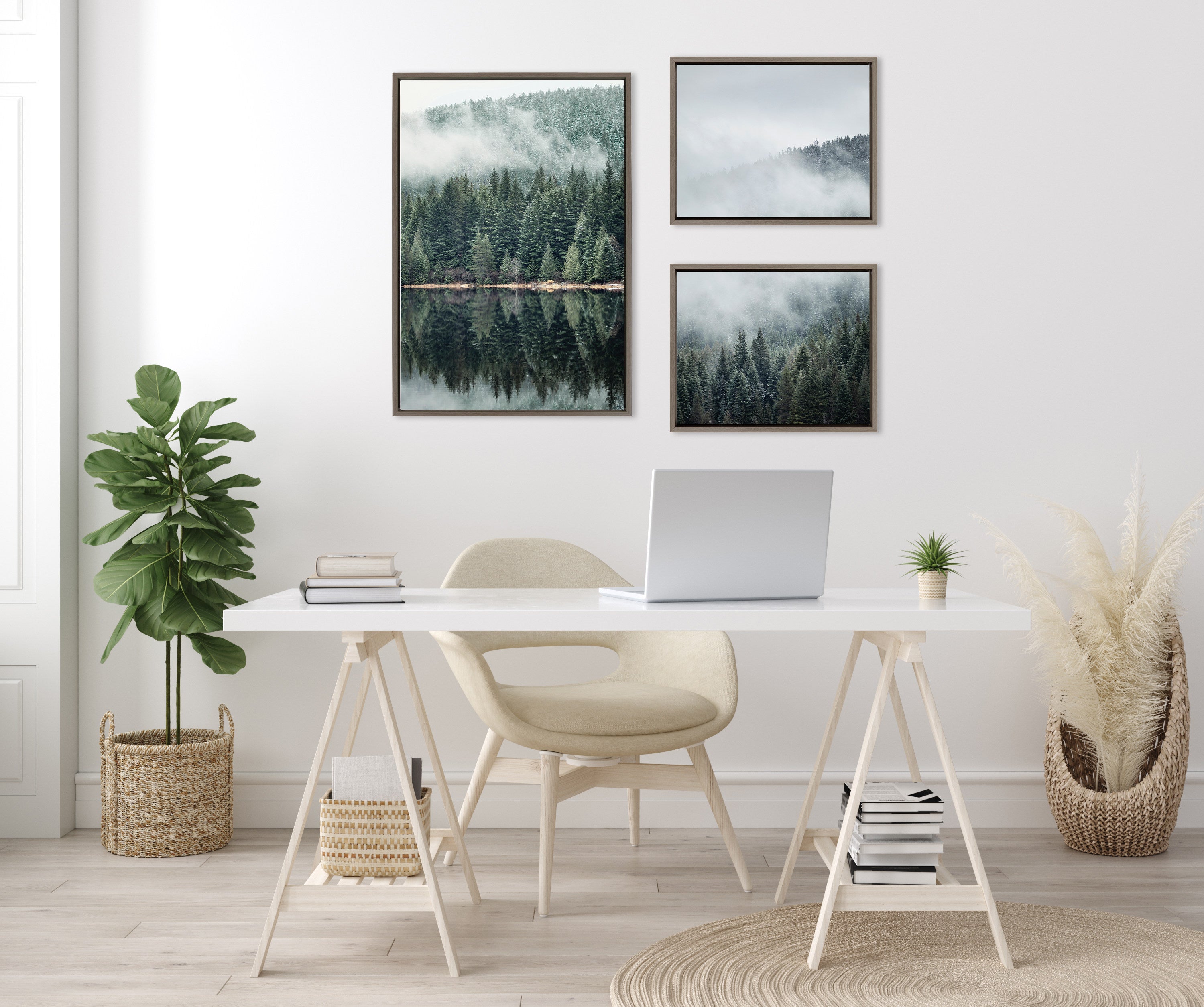 Art Set 3 Piece Set Sylvie Graywash 6