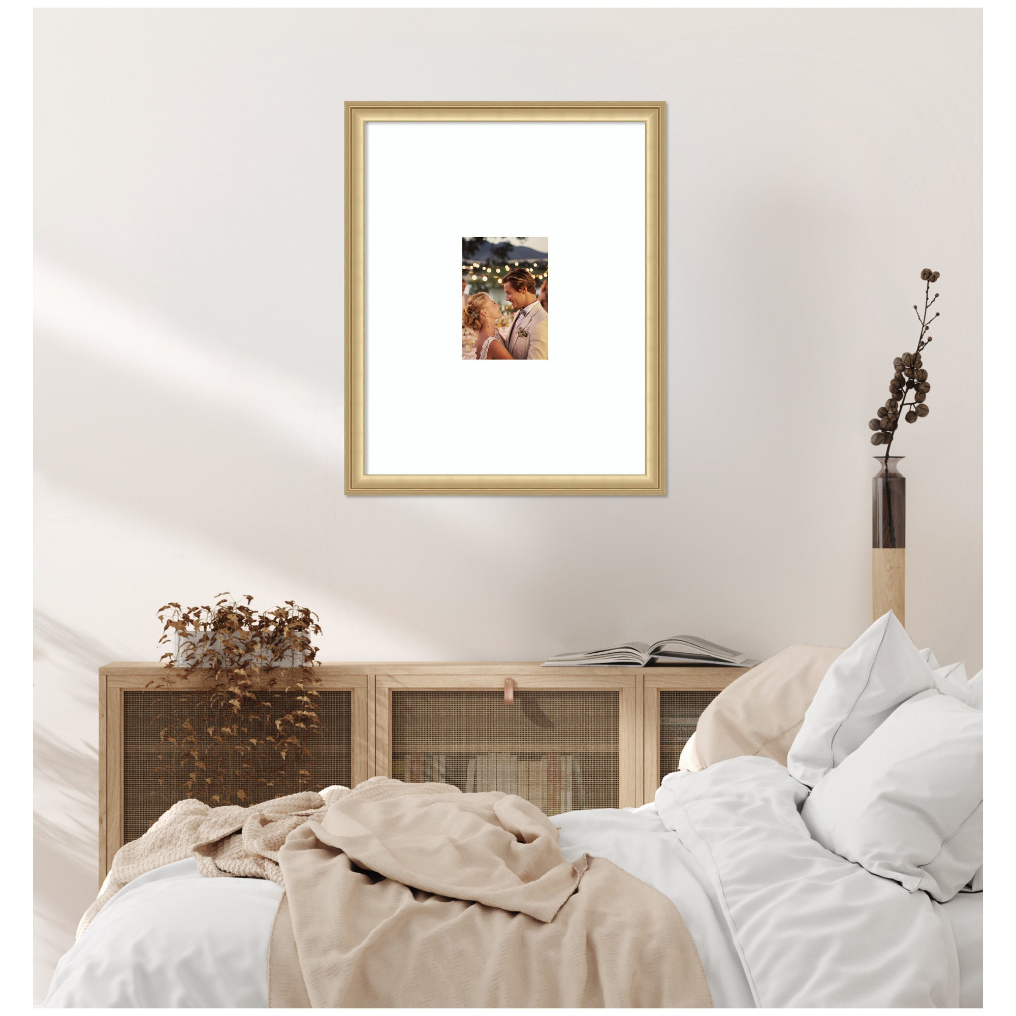 Wall Frame Florence Gold 16x20 matted to 5x7 5