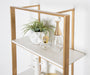 Accent Shelf 15x32 White Gold 8