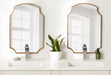 Scallop Mirror Gold 20x30 8