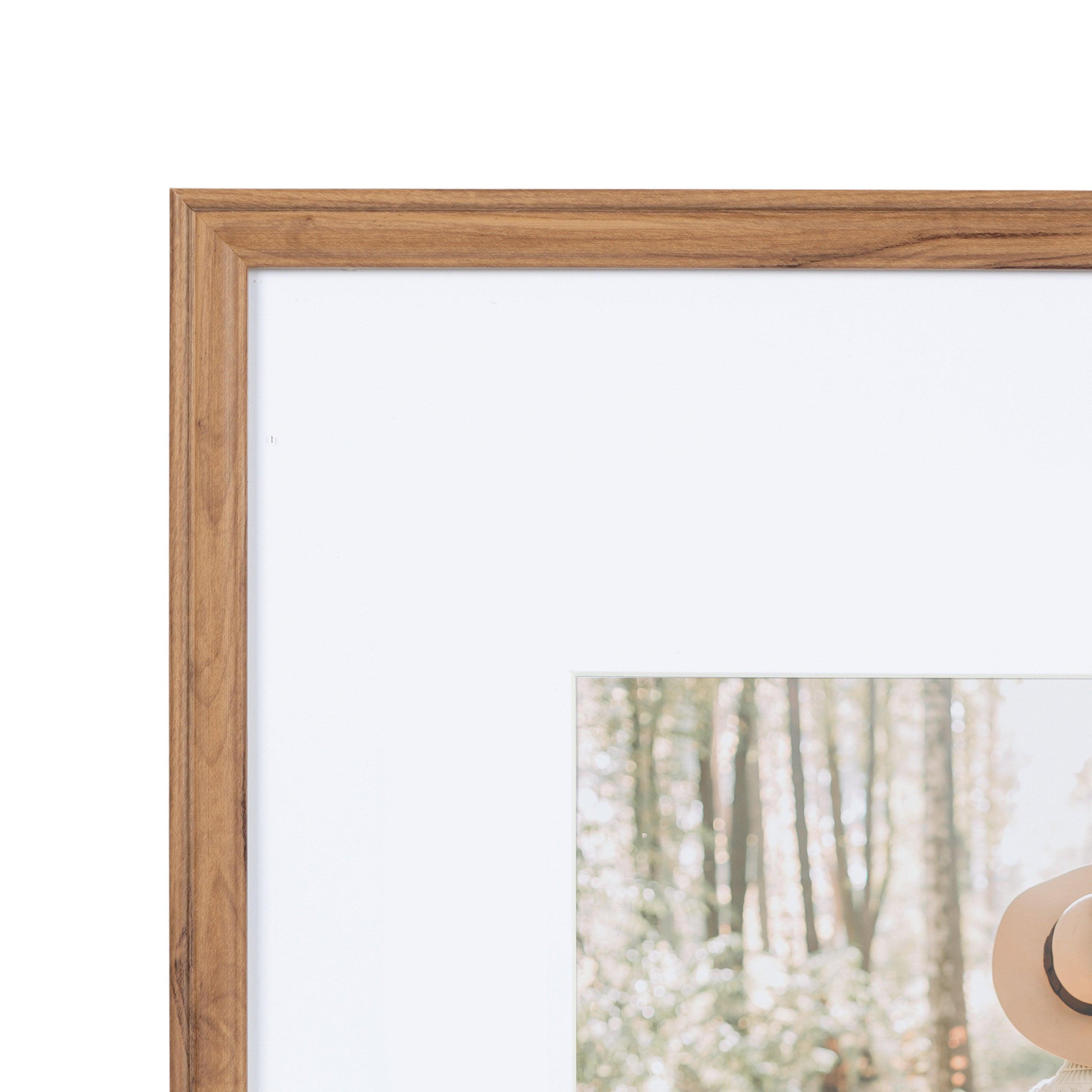 Wall Frame Brown 16x20 matted to 8x10 3