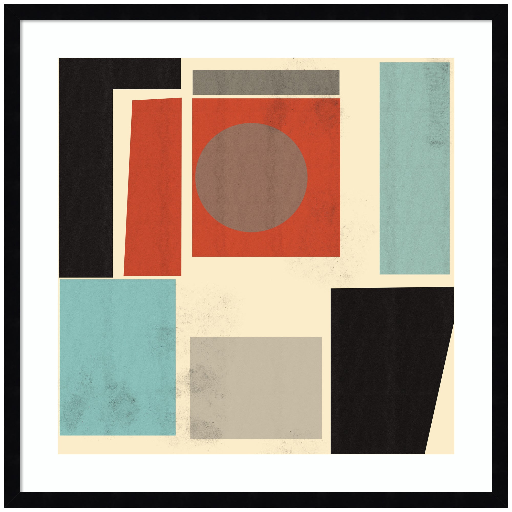 Framed Art 25x25 Svelte Noir Black 1