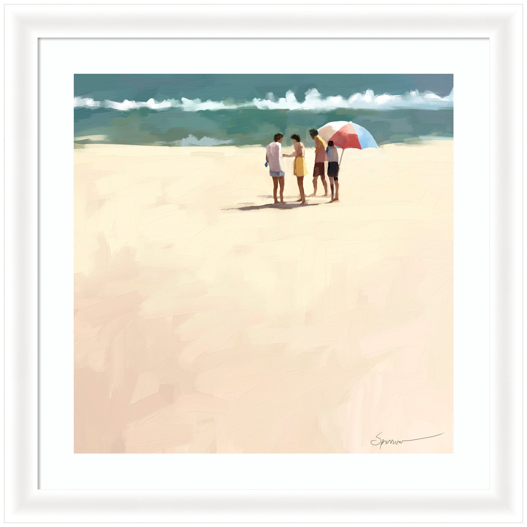 Framed Art Oliver White Narrow 27x27 1