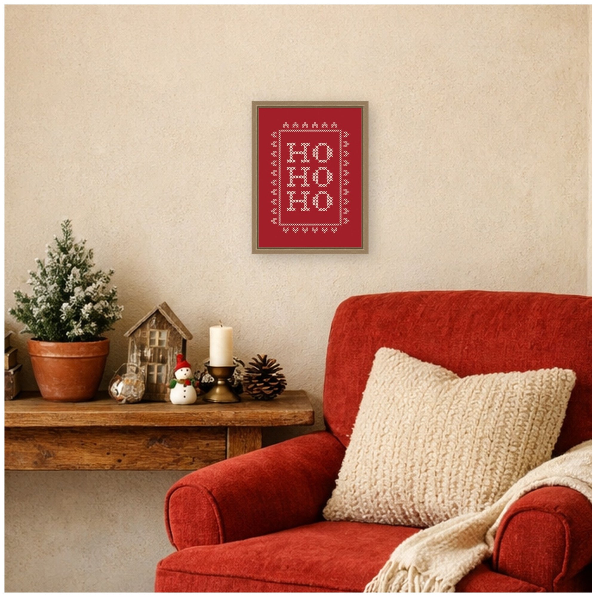 Framed Canvas Sylvie Dark Gold 10x13 6