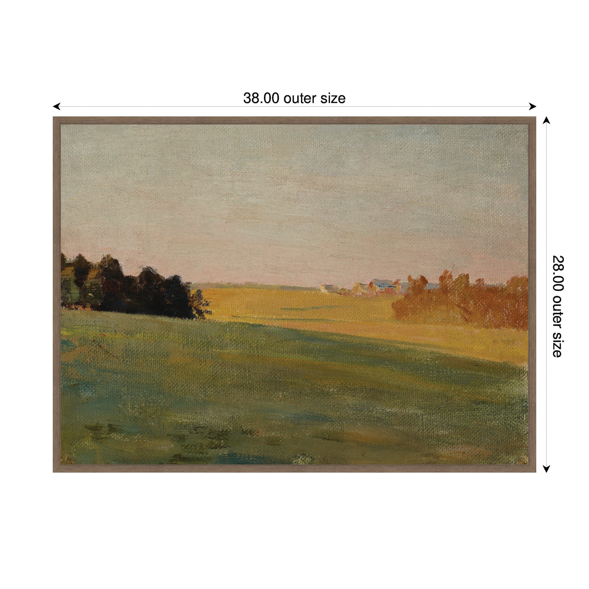 Framed Canvas 38 x 28 Sylvie Walnut 2