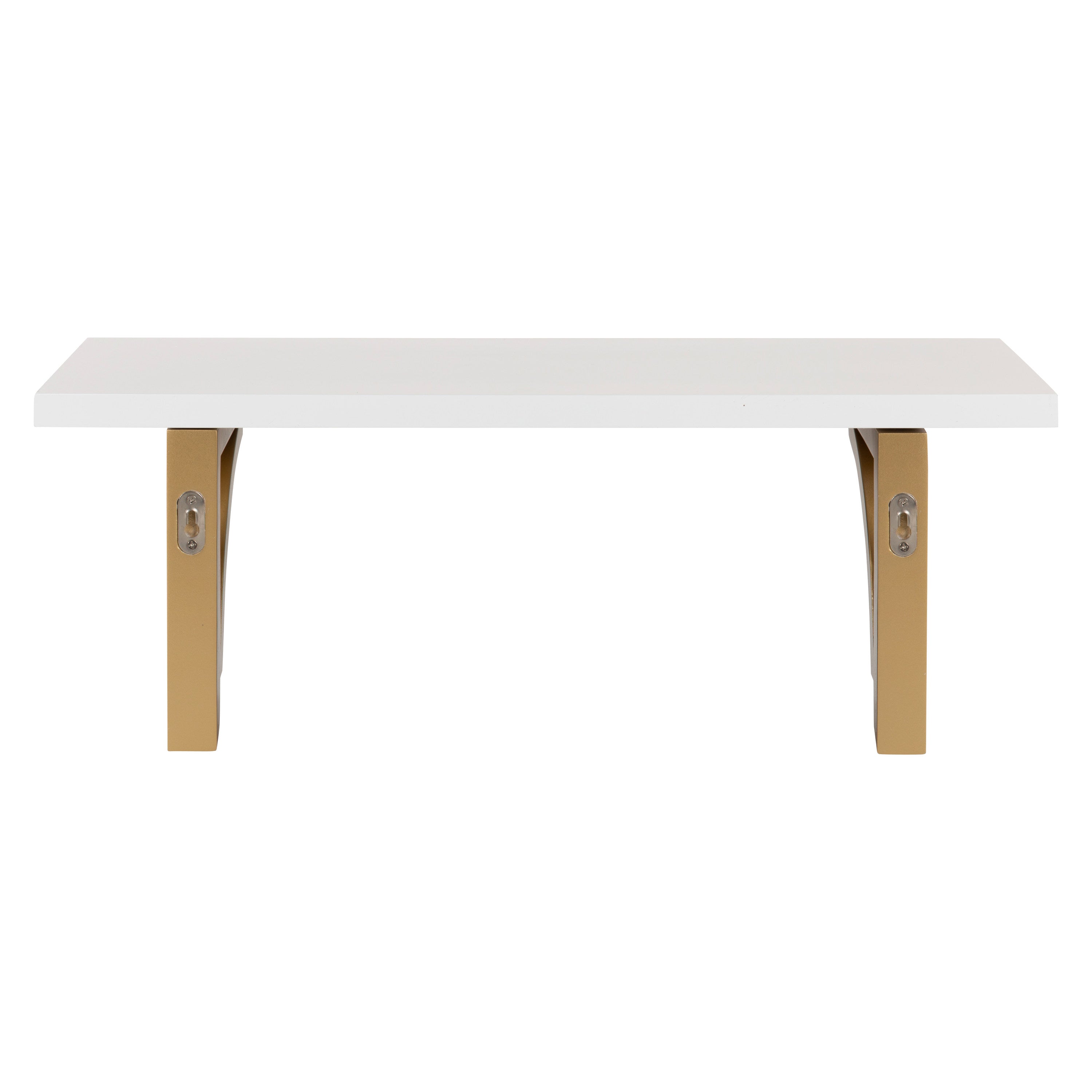 Floating Shelf 24" White Gold 4