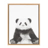 Sylvie Panda Framed Canvas by Simon Te Tai