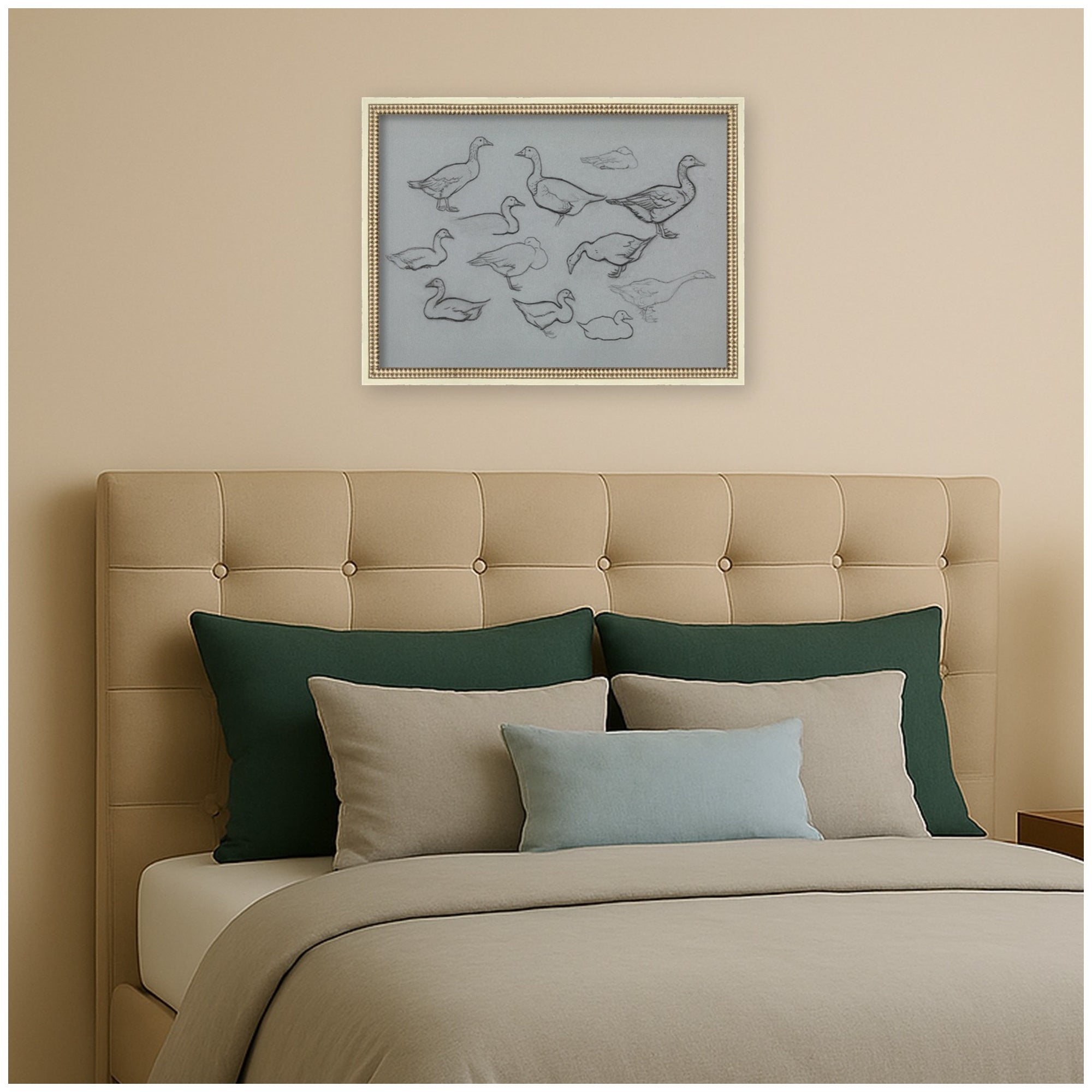 Mounted Canvas 26x20 Castellan Distressed White 6