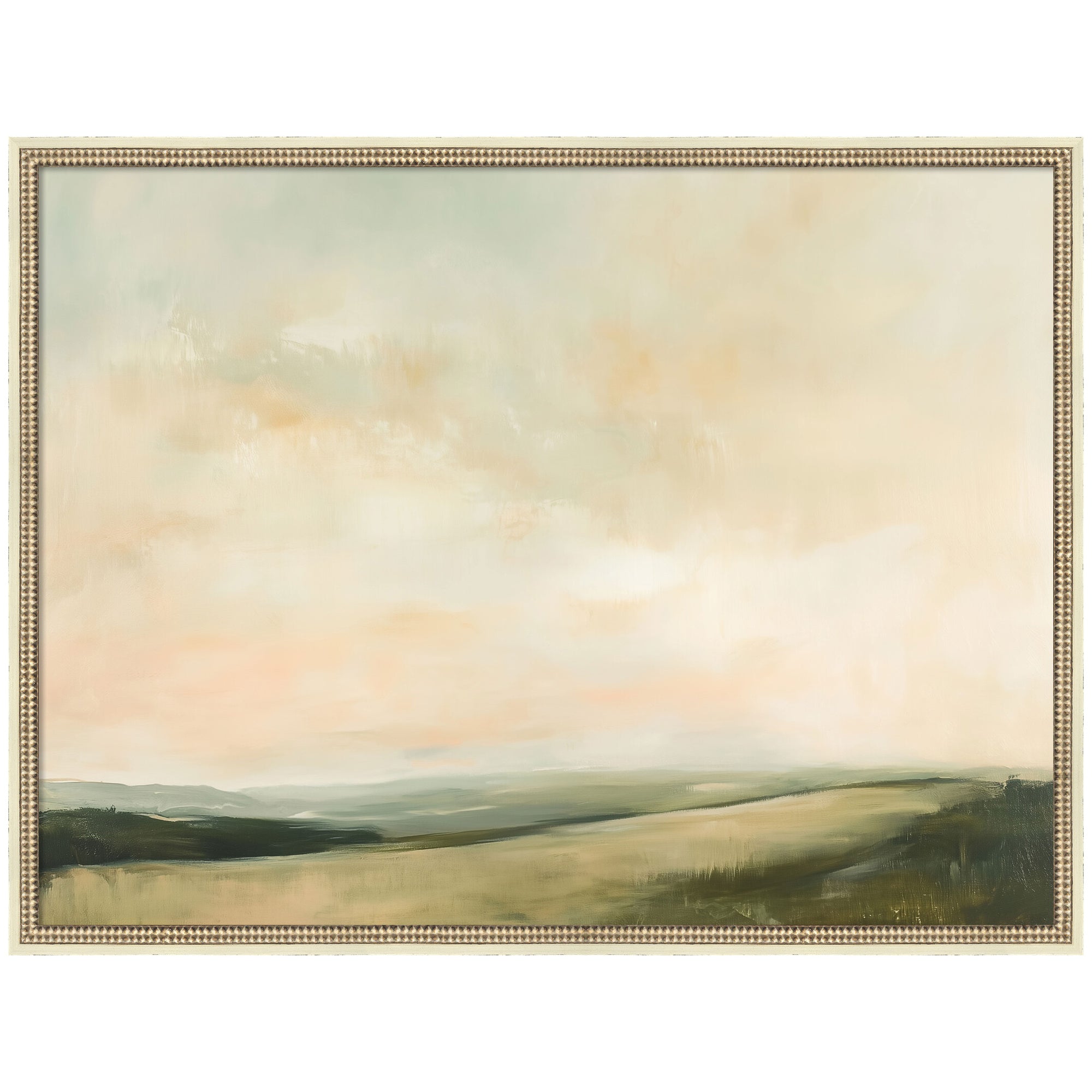 Mounted Canvas 42x32 Castellan Distressed White 1