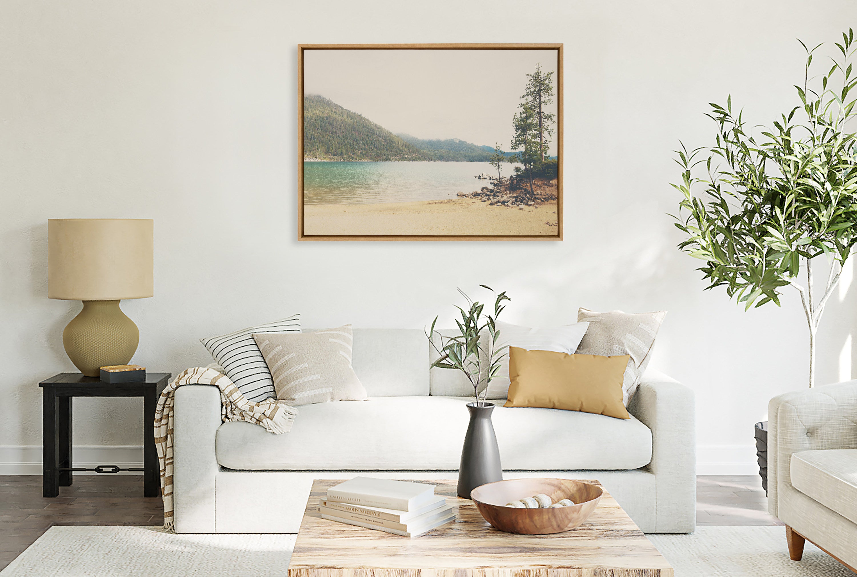 Framed Canvas Sylvie Natural 28x38 5