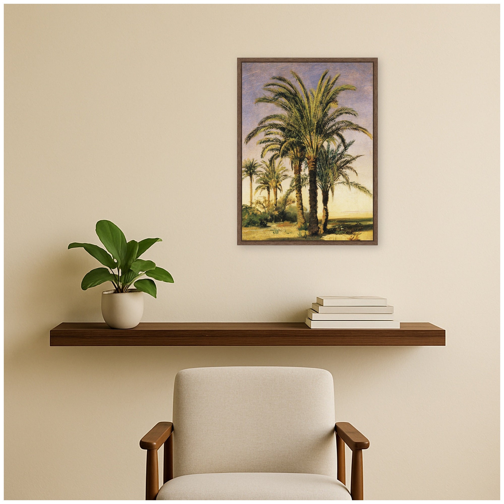 Framed Canvas 18x24 Sylvie Walnut 6