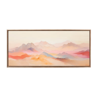 Framed Canvas 18x40 Sylvie Beaded Dark Gold 2