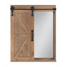Cates Decorative Bath Medicine Cabinet Mirror with Barn Door