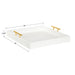 Single Tray White Gold 16x16 4