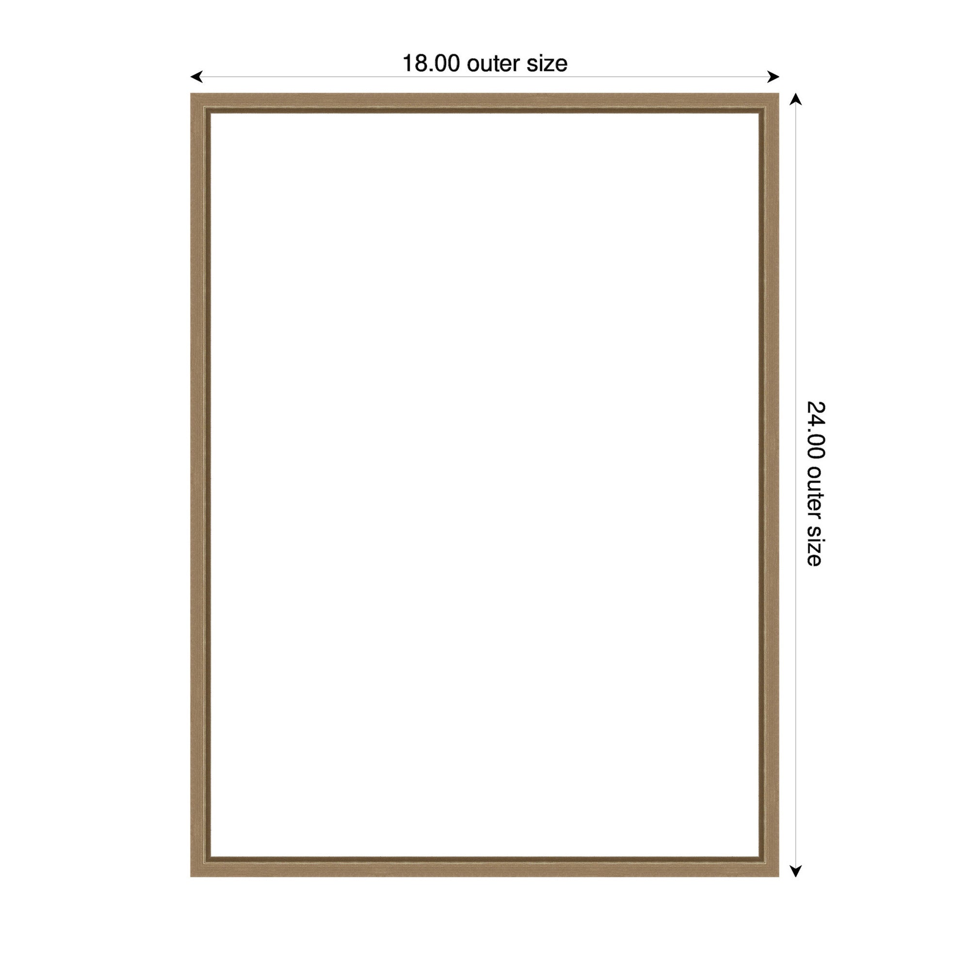 Art Set 3 Piece Set 18x24 Sylvie Dark Gold 2