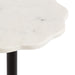 Side Table White Black 10x10x23 3
