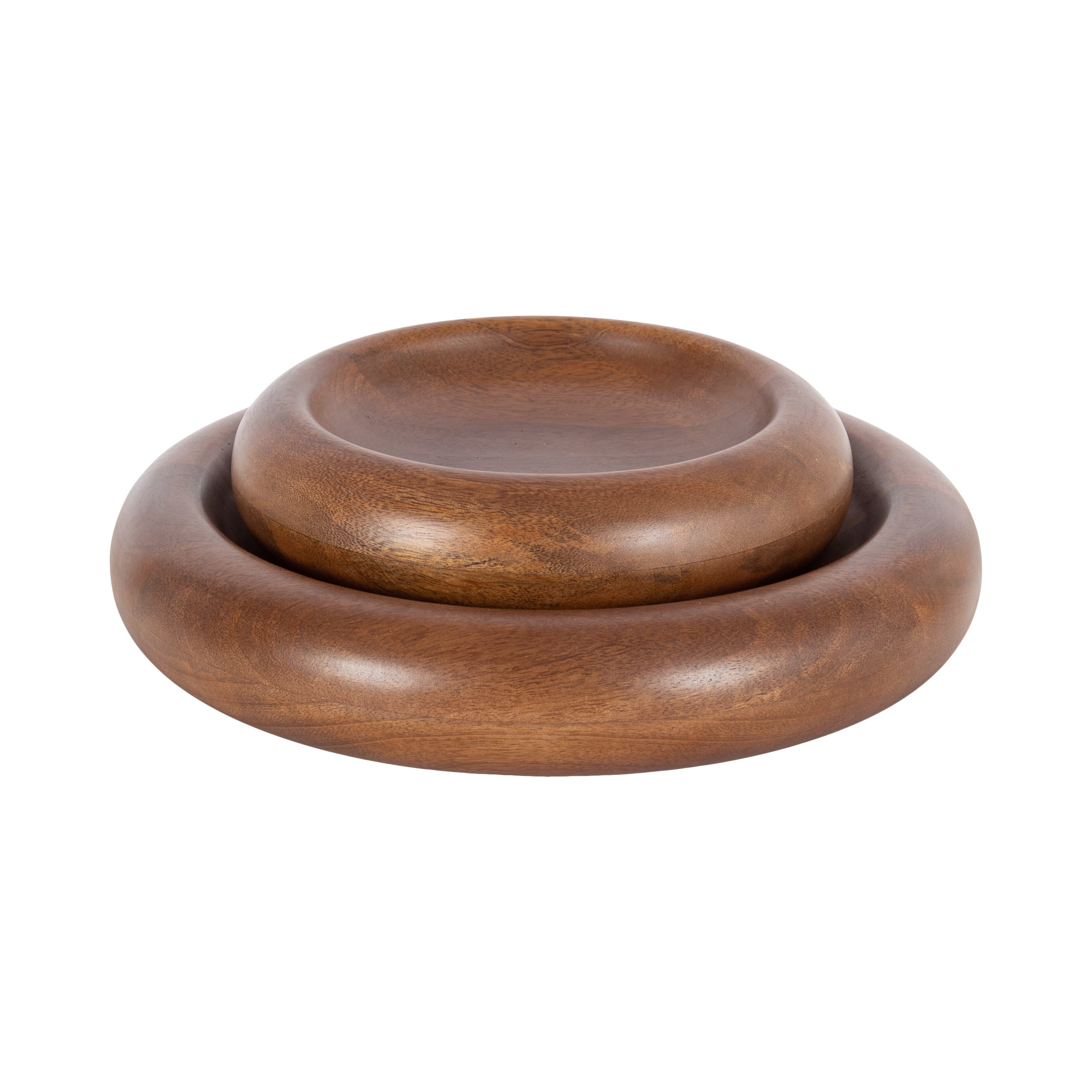 Serving Tray Walnut Brown 2 Piece 5