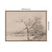 Framed Canvas 38x28 Sylvie Walnut 2
