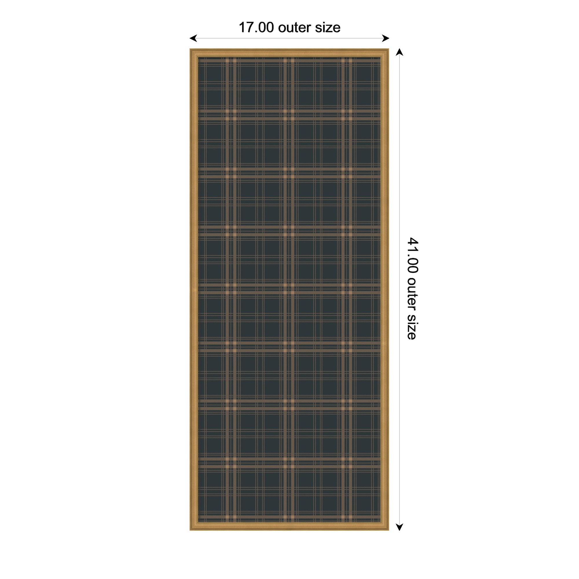 Pinboard 17x41 Edith Gold 2