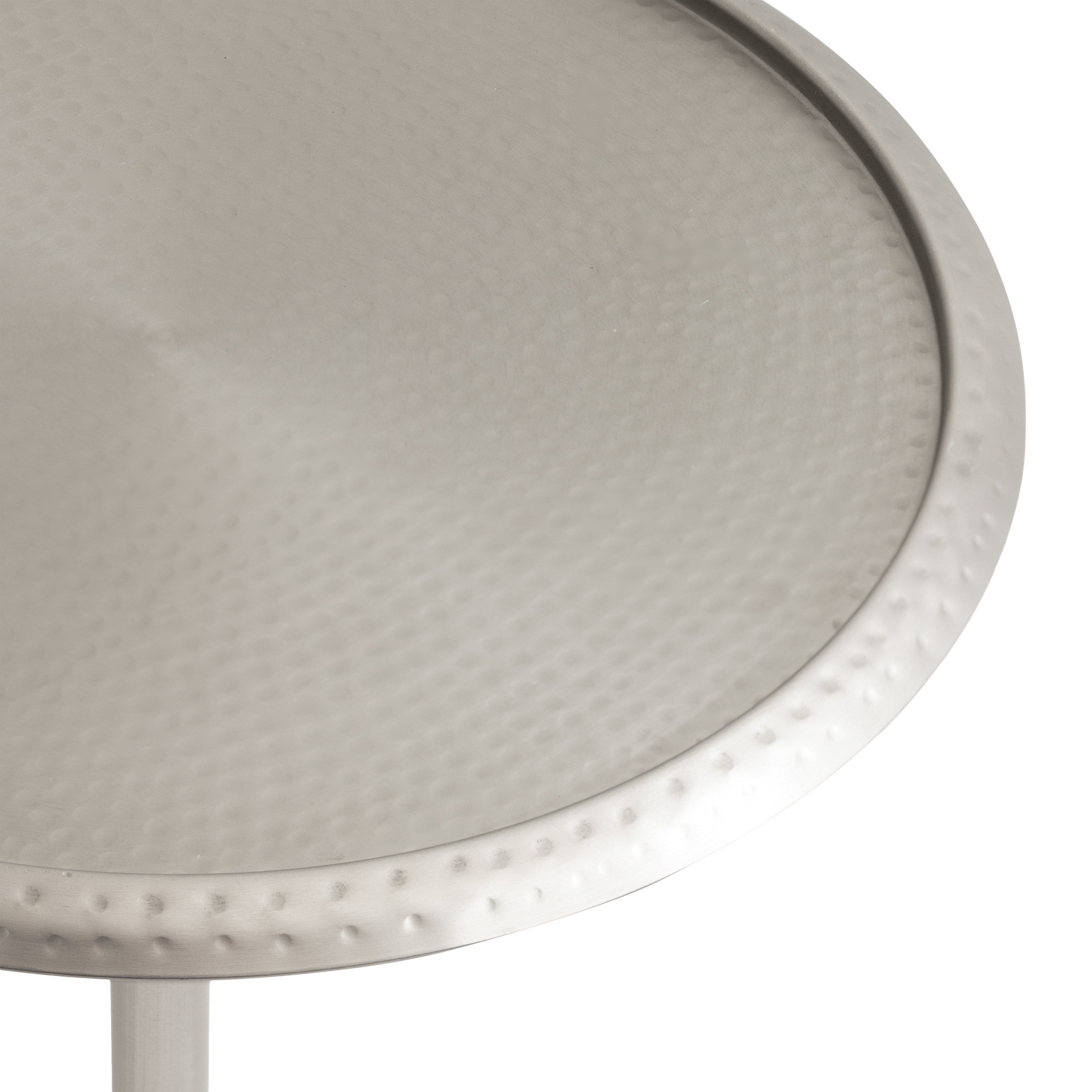 Side Table Silver 15x15x24 4