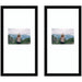Wall Frame Svelte Noir Black 11x20 matted to 5x7 1