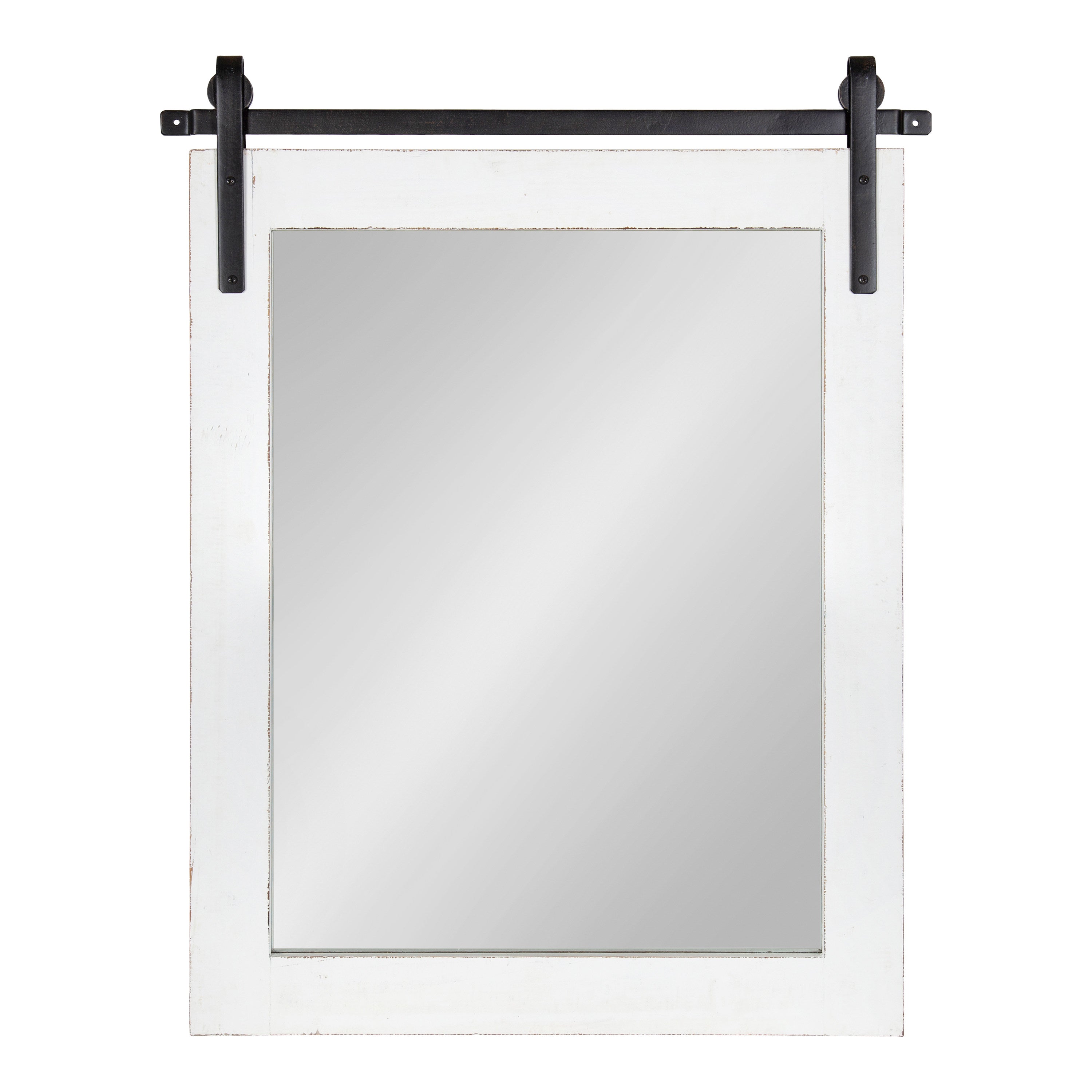 Rectangle Mirror White 22x30 2