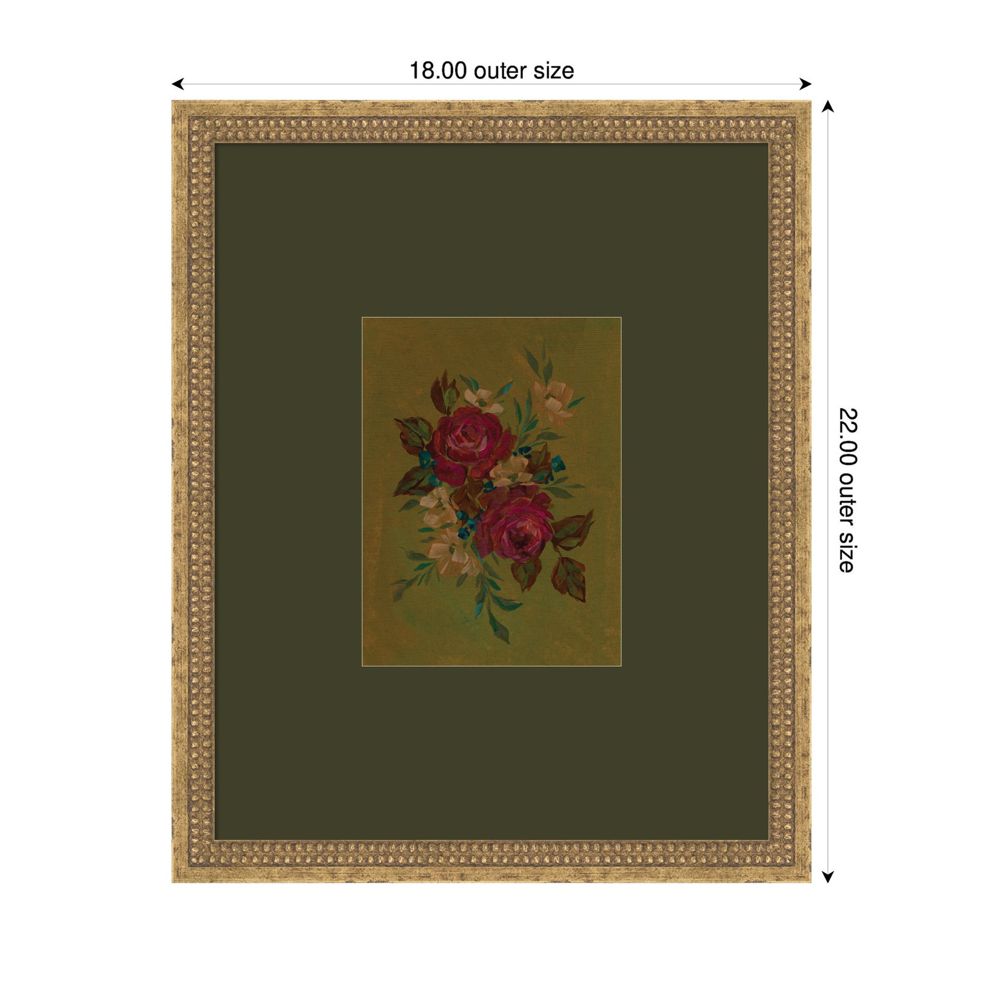 Framed Art 18x22 Castellan Gold 2