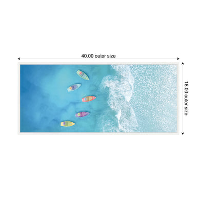 Framed Canvas 40x18 Sylvie White 2