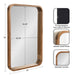 Rectangle Mirror Rustic Brown 24x36 2