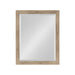 Rectangle Mirror Brown 21x27 5