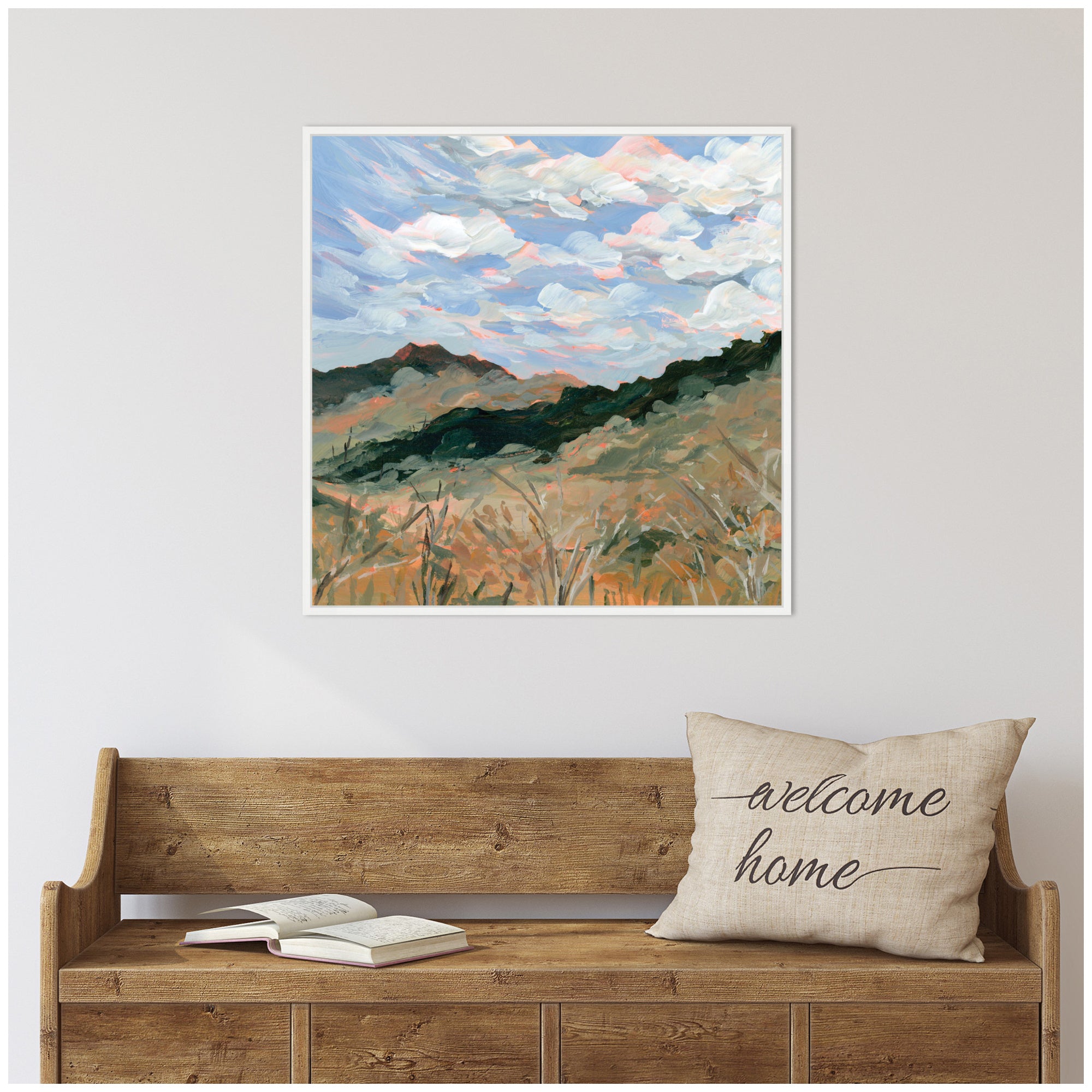 Framed Canvas Sylvie White 30x30 5