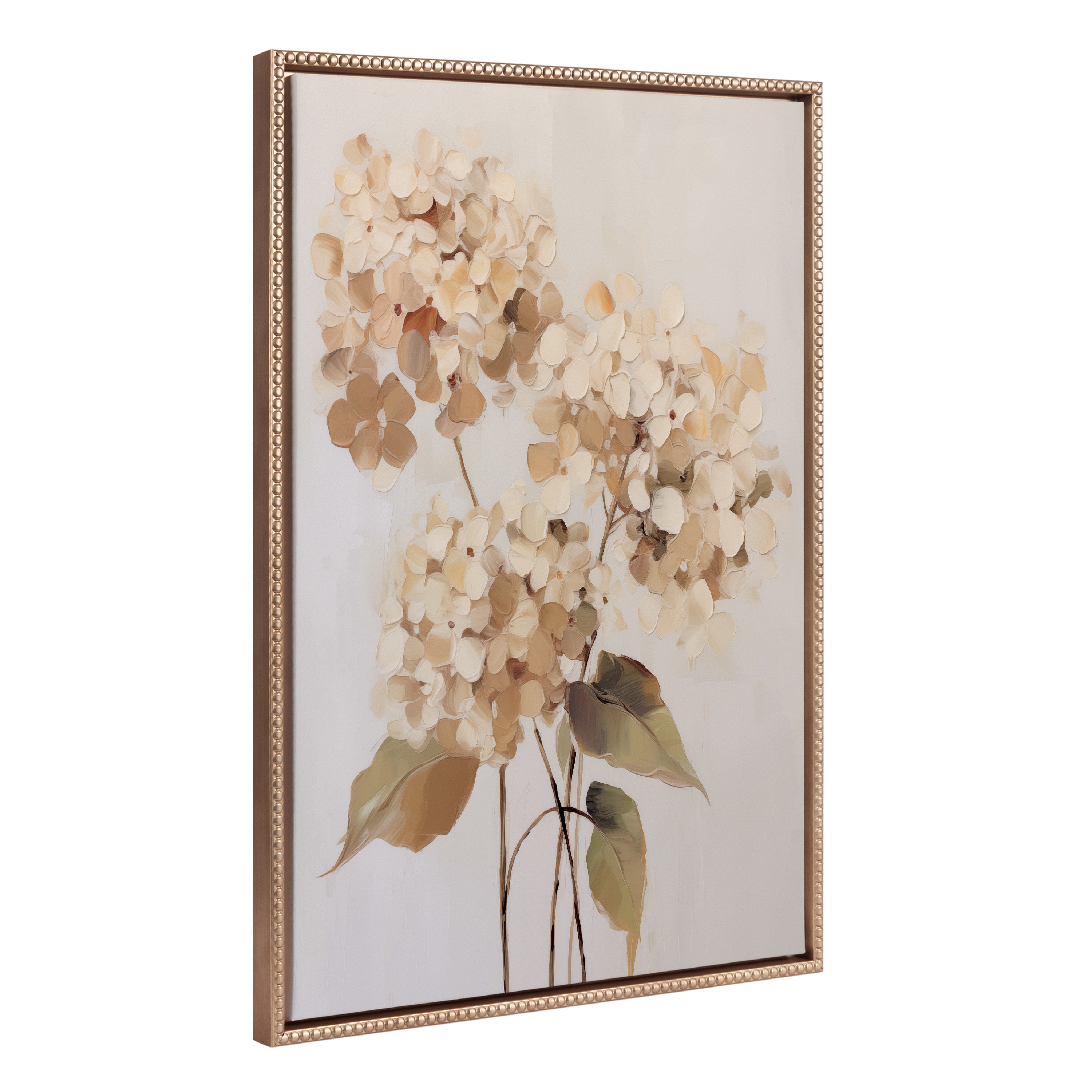 Framed Canvas 23x33 Sylvie Beaded Dark Gold 1