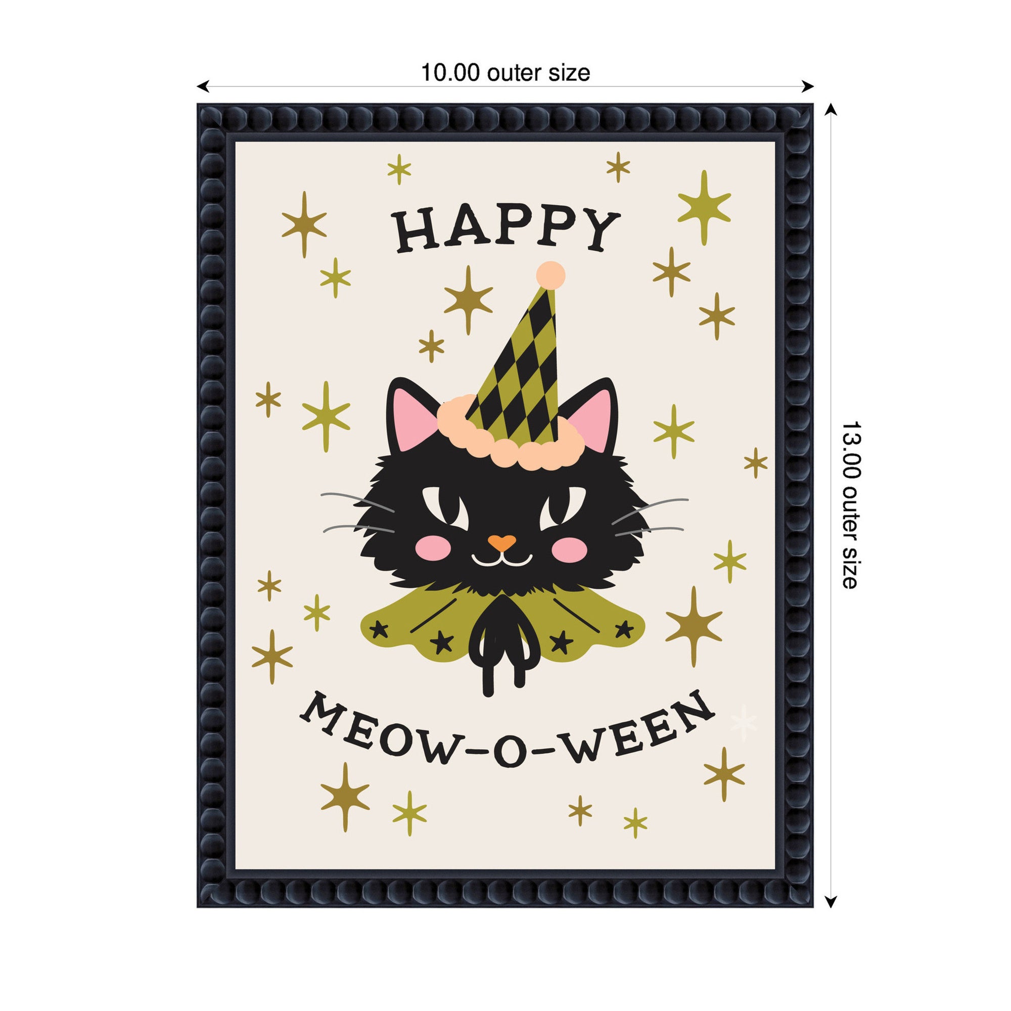 Framed Canvas 10x13 Sylvie Beaded Black 2