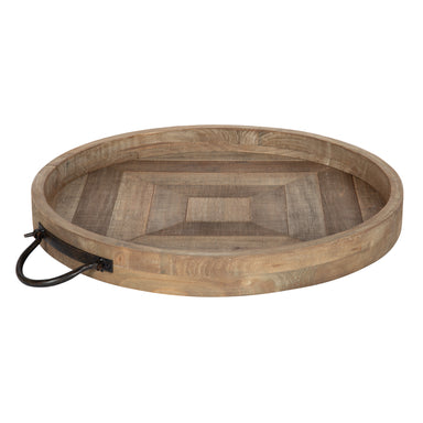 Single Tray Rustic Brown 18" Diameter 2