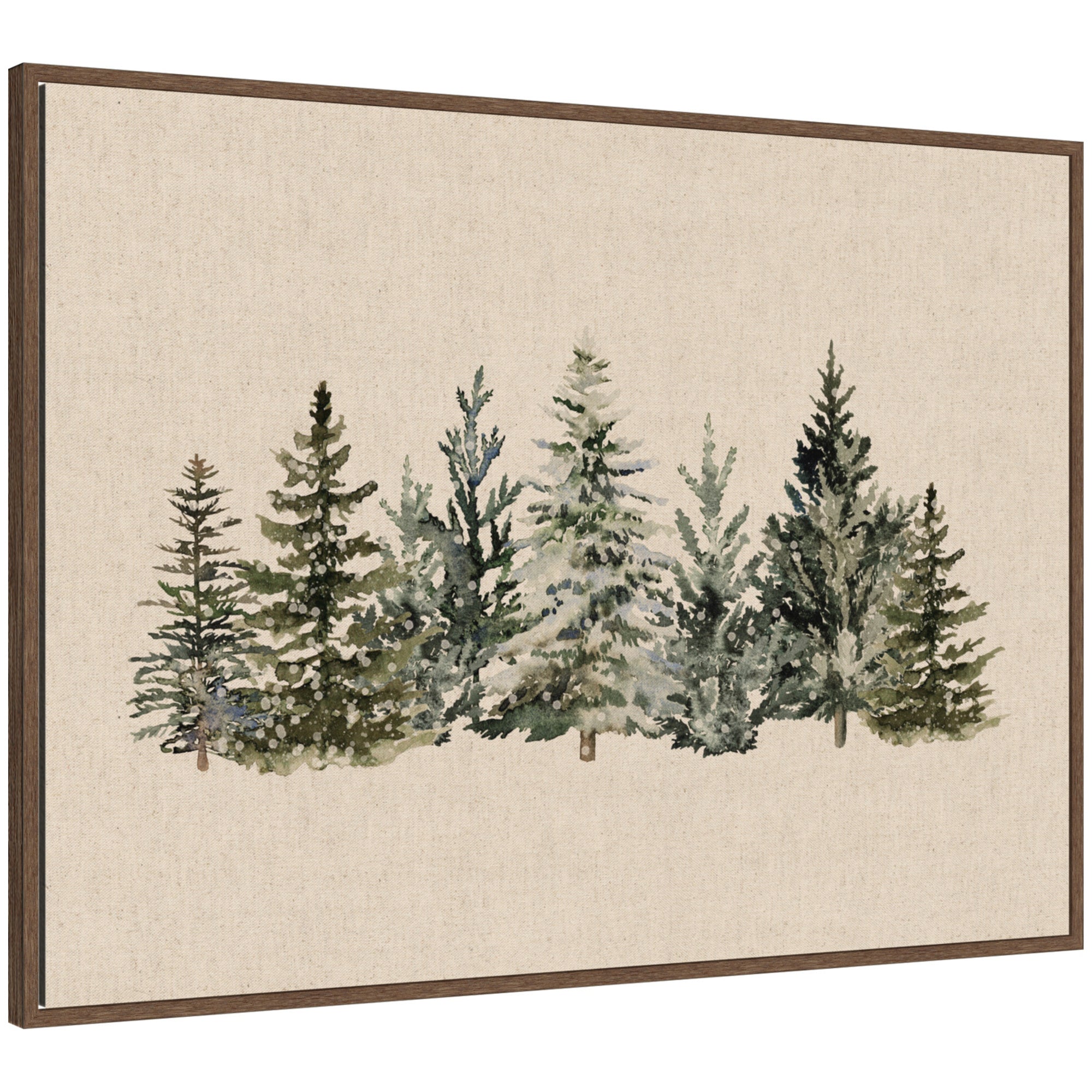 Framed Canvas Sylvie Walnut 38x28 1