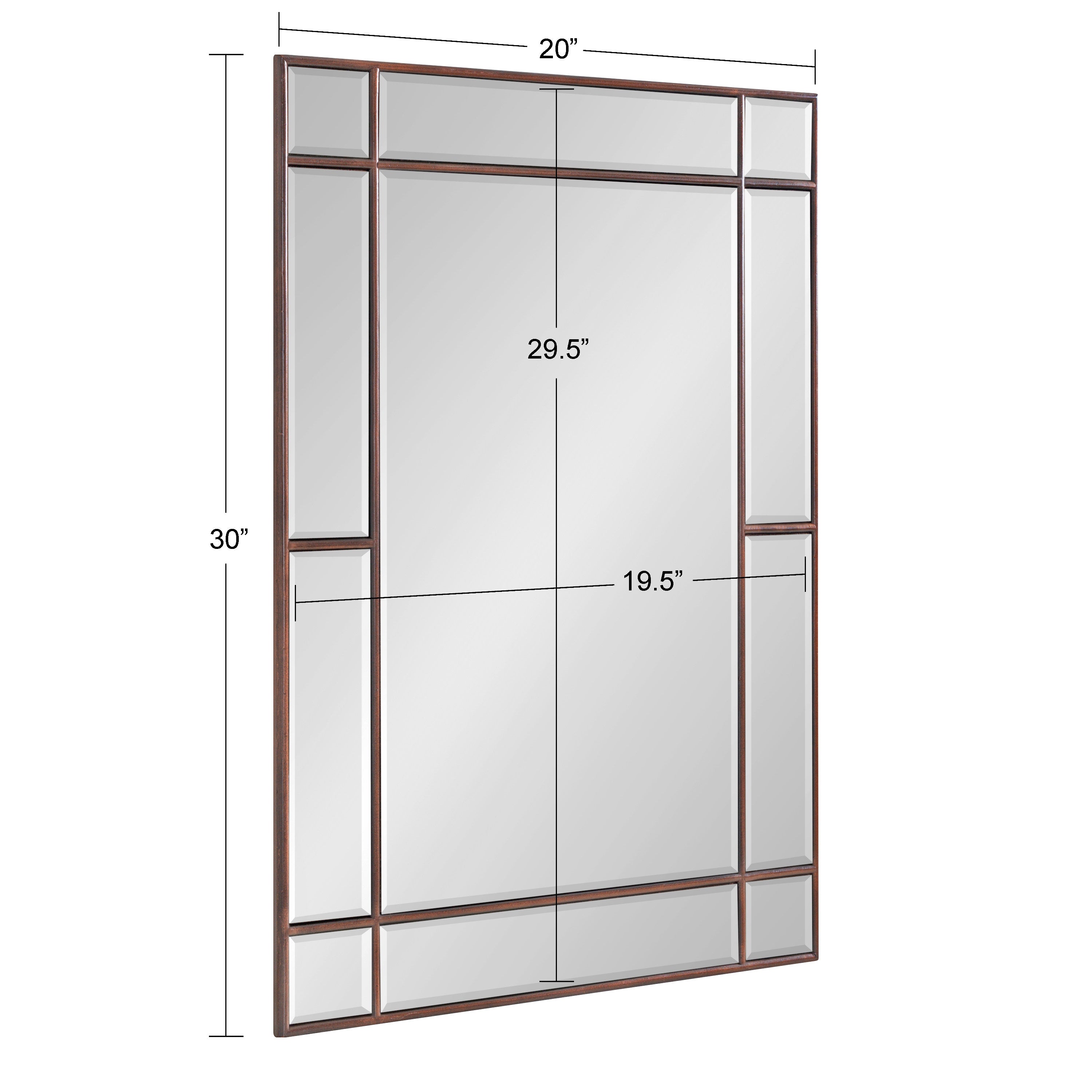Rectangle Mirror Bronze 20x30 5