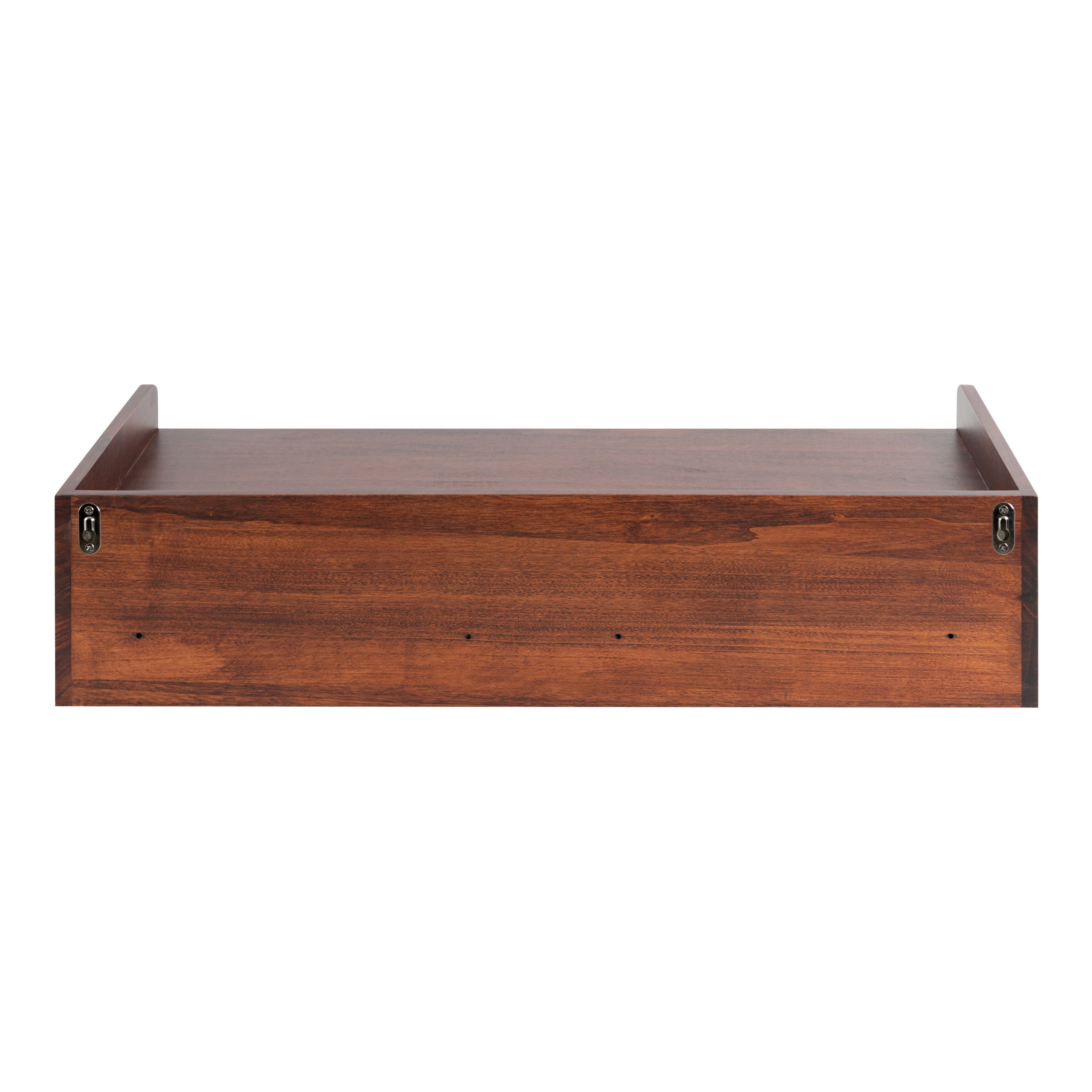 Floating Console Table Dark Brown 28x12x6.5 6