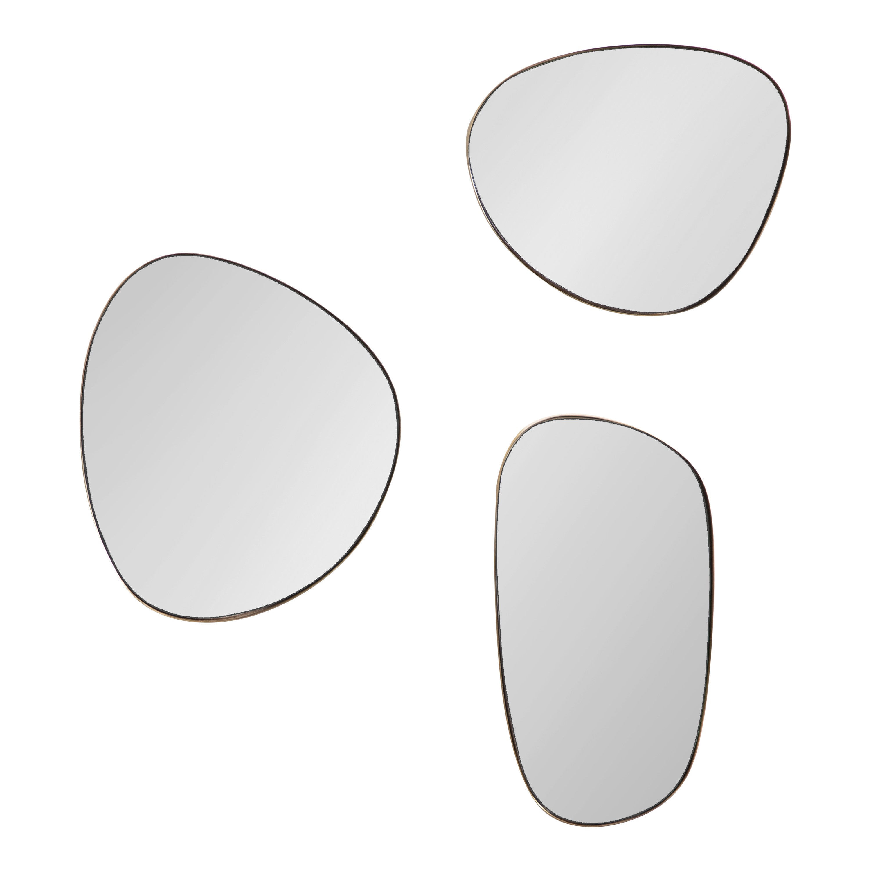 Rollo Metal Mirror Set of 3